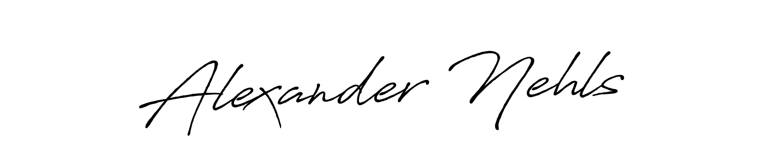 Antro_Vectra_Bolder is a professional signature style that is perfect for those who want to add a touch of class to their signature. It is also a great choice for those who want to make their signature more unique. Get Alexander Nehls name to fancy signature for free. Alexander Nehls signature style 7 images and pictures png