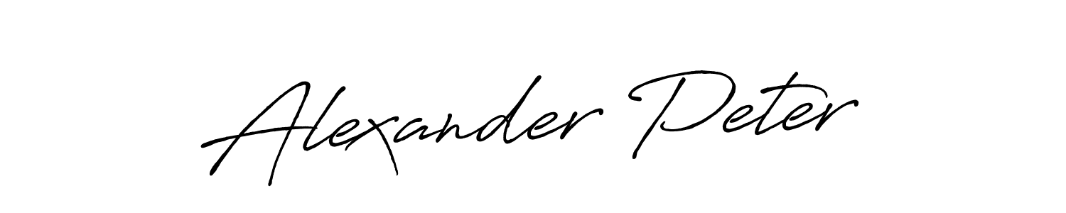 Similarly Antro_Vectra_Bolder is the best handwritten signature design. Signature creator online .You can use it as an online autograph creator for name Alexander Peter. Alexander Peter signature style 7 images and pictures png