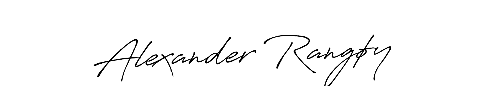 Similarly Antro_Vectra_Bolder is the best handwritten signature design. Signature creator online .You can use it as an online autograph creator for name Alexander Rangøy. Alexander Rangøy signature style 7 images and pictures png