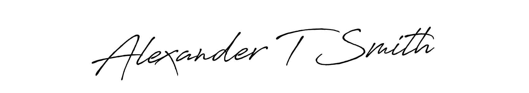 Make a beautiful signature design for name Alexander T Smith. With this signature (Antro_Vectra_Bolder) style, you can create a handwritten signature for free. Alexander T Smith signature style 7 images and pictures png