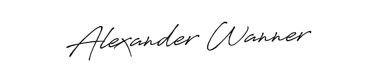 Also we have Alexander Wanner name is the best signature style. Create professional handwritten signature collection using Antro_Vectra_Bolder autograph style. Alexander Wanner signature style 7 images and pictures png