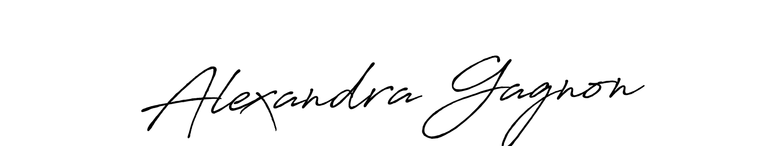 Alexandra Gagnon stylish signature style. Best Handwritten Sign (Antro_Vectra_Bolder) for my name. Handwritten Signature Collection Ideas for my name Alexandra Gagnon. Alexandra Gagnon signature style 7 images and pictures png
