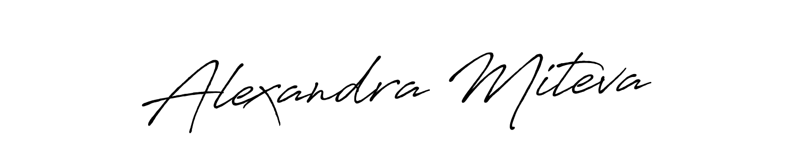 Similarly Antro_Vectra_Bolder is the best handwritten signature design. Signature creator online .You can use it as an online autograph creator for name Alexandra Miteva. Alexandra Miteva signature style 7 images and pictures png