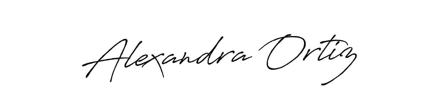 Alexandra Ortiz stylish signature style. Best Handwritten Sign (Antro_Vectra_Bolder) for my name. Handwritten Signature Collection Ideas for my name Alexandra Ortiz. Alexandra Ortiz signature style 7 images and pictures png