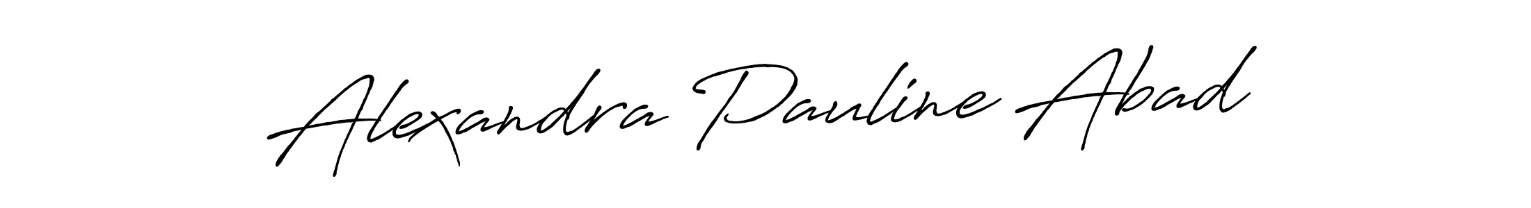 Antro_Vectra_Bolder is a professional signature style that is perfect for those who want to add a touch of class to their signature. It is also a great choice for those who want to make their signature more unique. Get Alexandra Pauline Abad name to fancy signature for free. Alexandra Pauline Abad signature style 7 images and pictures png