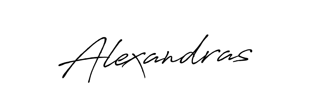 The best way (Antro_Vectra_Bolder) to make a short signature is to pick only two or three words in your name. The name Alexandras include a total of six letters. For converting this name. Alexandras signature style 7 images and pictures png