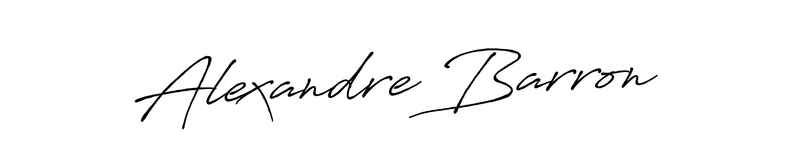 Alexandre Barron stylish signature style. Best Handwritten Sign (Antro_Vectra_Bolder) for my name. Handwritten Signature Collection Ideas for my name Alexandre Barron. Alexandre Barron signature style 7 images and pictures png