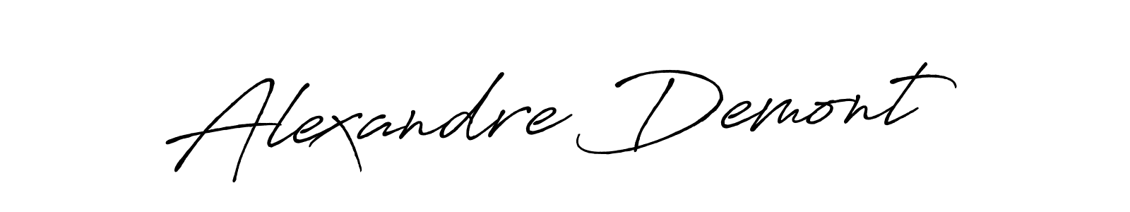 Make a beautiful signature design for name Alexandre Demont. With this signature (Antro_Vectra_Bolder) style, you can create a handwritten signature for free. Alexandre Demont signature style 7 images and pictures png