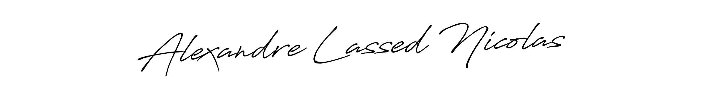 How to Draw Alexandre Lassed Nicolas signature style? Antro_Vectra_Bolder is a latest design signature styles for name Alexandre Lassed Nicolas. Alexandre Lassed Nicolas signature style 7 images and pictures png