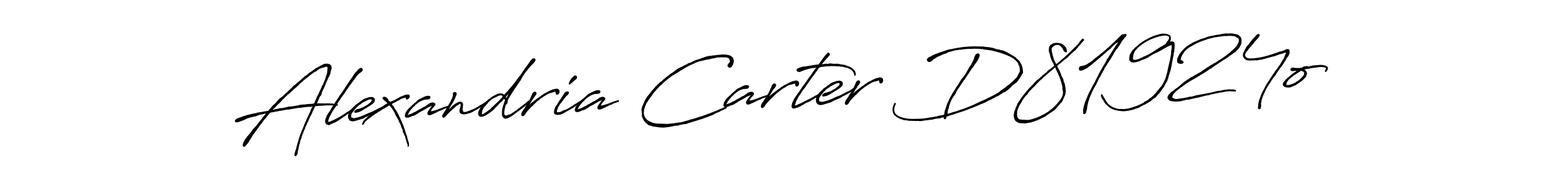 Make a beautiful signature design for name Alexandria Carter D81924o. With this signature (Antro_Vectra_Bolder) style, you can create a handwritten signature for free. Alexandria Carter D81924o signature style 7 images and pictures png