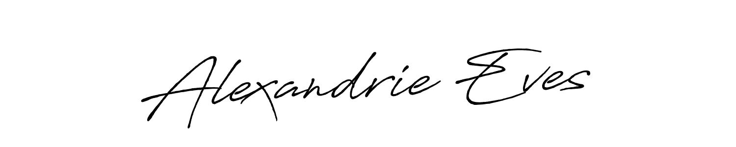 Make a beautiful signature design for name Alexandrie Eves. With this signature (Antro_Vectra_Bolder) style, you can create a handwritten signature for free. Alexandrie Eves signature style 7 images and pictures png