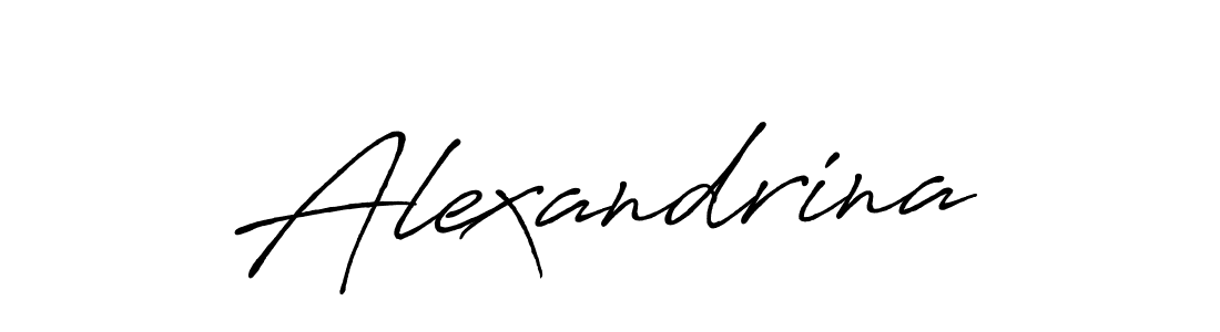 Also we have Alexandrina name is the best signature style. Create professional handwritten signature collection using Antro_Vectra_Bolder autograph style. Alexandrina signature style 7 images and pictures png