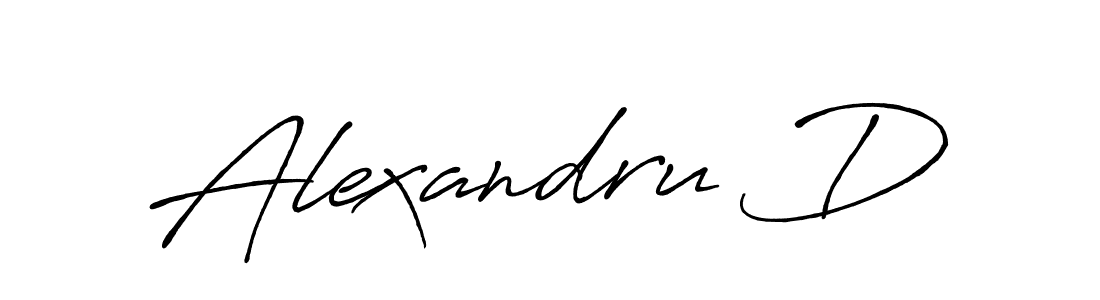 Make a beautiful signature design for name Alexandru D. With this signature (Antro_Vectra_Bolder) style, you can create a handwritten signature for free. Alexandru D signature style 7 images and pictures png