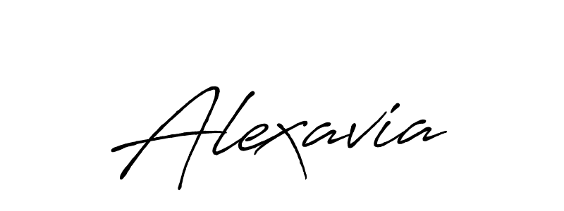 Alexavia stylish signature style. Best Handwritten Sign (Antro_Vectra_Bolder) for my name. Handwritten Signature Collection Ideas for my name Alexavia. Alexavia signature style 7 images and pictures png