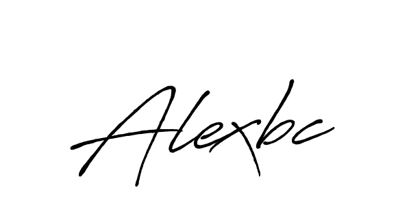 Create a beautiful signature design for name Alexbc. With this signature (Antro_Vectra_Bolder) fonts, you can make a handwritten signature for free. Alexbc signature style 7 images and pictures png