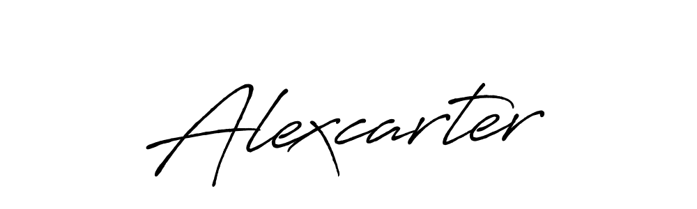 Create a beautiful signature design for name Alexcarter. With this signature (Antro_Vectra_Bolder) fonts, you can make a handwritten signature for free. Alexcarter signature style 7 images and pictures png