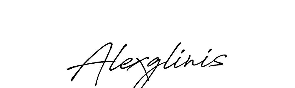 Use a signature maker to create a handwritten signature online. With this signature software, you can design (Antro_Vectra_Bolder) your own signature for name Alexglinis. Alexglinis signature style 7 images and pictures png