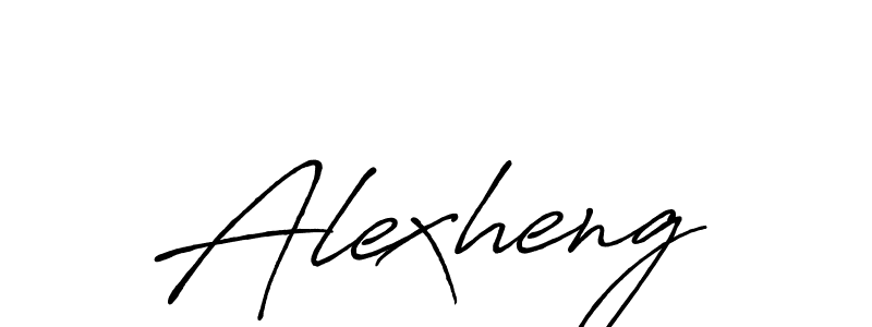 Make a beautiful signature design for name Alexheng. With this signature (Antro_Vectra_Bolder) style, you can create a handwritten signature for free. Alexheng signature style 7 images and pictures png