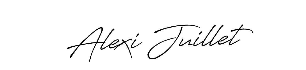 Design your own signature with our free online signature maker. With this signature software, you can create a handwritten (Antro_Vectra_Bolder) signature for name Alexi Juillet. Alexi Juillet signature style 7 images and pictures png