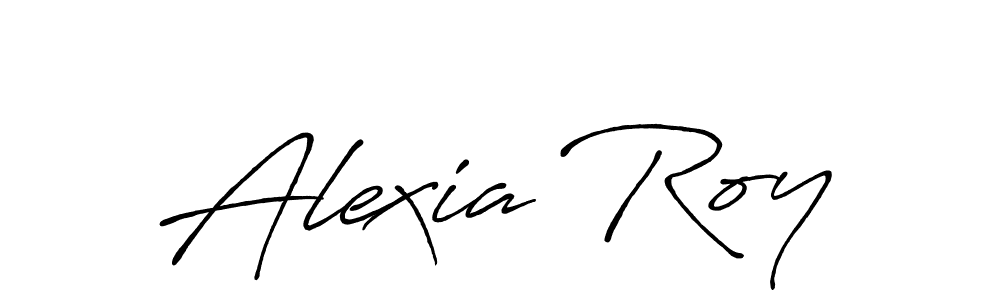 You should practise on your own different ways (Antro_Vectra_Bolder) to write your name (Alexia Roy) in signature. don't let someone else do it for you. Alexia Roy signature style 7 images and pictures png