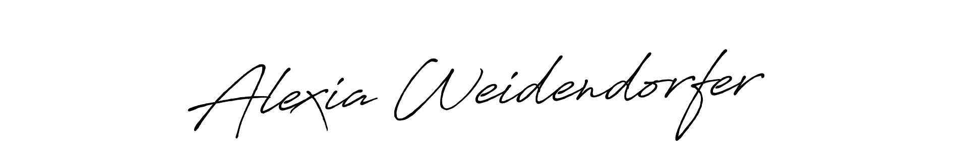 Design your own signature with our free online signature maker. With this signature software, you can create a handwritten (Antro_Vectra_Bolder) signature for name Alexia Weidendorfer. Alexia Weidendorfer signature style 7 images and pictures png