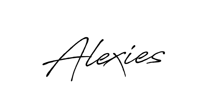 Also we have Alexies name is the best signature style. Create professional handwritten signature collection using Antro_Vectra_Bolder autograph style. Alexies signature style 7 images and pictures png