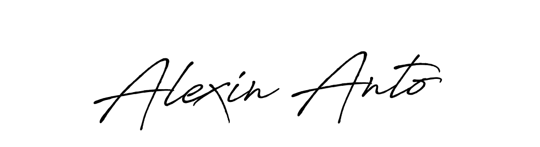 How to make Alexin Anto signature? Antro_Vectra_Bolder is a professional autograph style. Create handwritten signature for Alexin Anto name. Alexin Anto signature style 7 images and pictures png