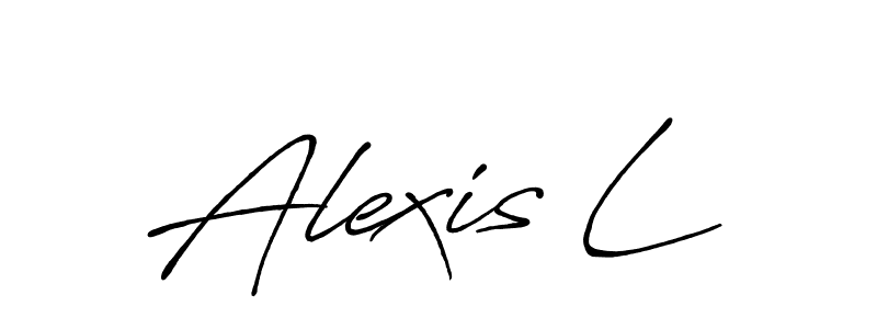 Design your own signature with our free online signature maker. With this signature software, you can create a handwritten (Antro_Vectra_Bolder) signature for name Alexis L. Alexis L signature style 7 images and pictures png