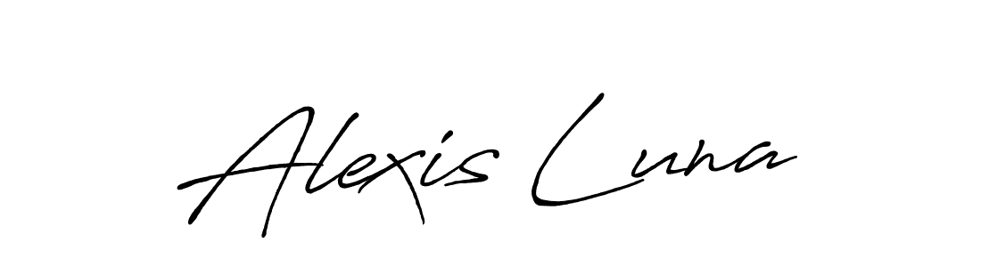 Similarly Antro_Vectra_Bolder is the best handwritten signature design. Signature creator online .You can use it as an online autograph creator for name Alexis Luna. Alexis Luna signature style 7 images and pictures png