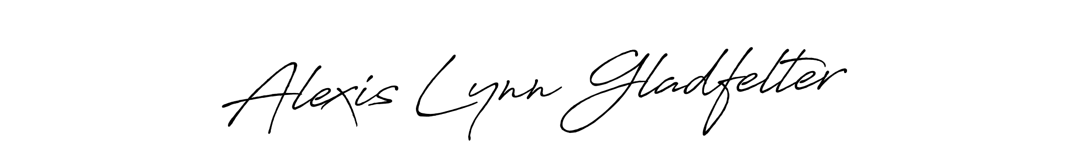 Alexis Lynn Gladfelter stylish signature style. Best Handwritten Sign (Antro_Vectra_Bolder) for my name. Handwritten Signature Collection Ideas for my name Alexis Lynn Gladfelter. Alexis Lynn Gladfelter signature style 7 images and pictures png