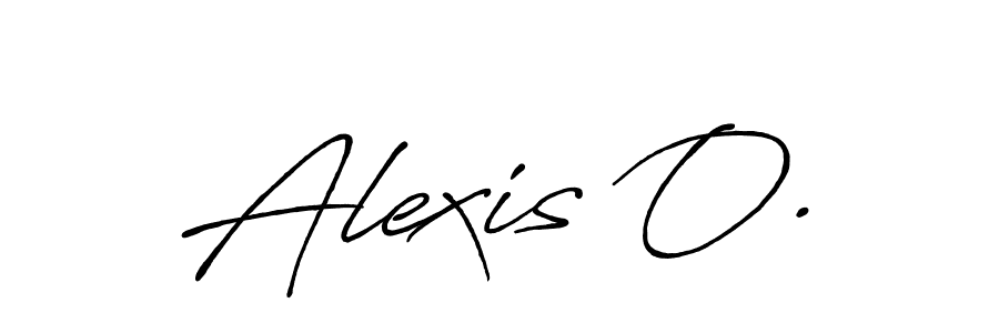 Design your own signature with our free online signature maker. With this signature software, you can create a handwritten (Antro_Vectra_Bolder) signature for name Alexis O.. Alexis O. signature style 7 images and pictures png