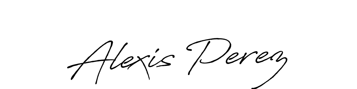 How to make Alexis Perez name signature. Use Antro_Vectra_Bolder style for creating short signs online. This is the latest handwritten sign. Alexis Perez signature style 7 images and pictures png