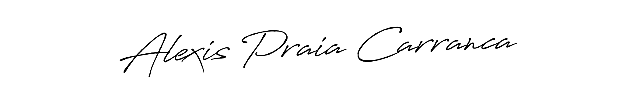 Design your own signature with our free online signature maker. With this signature software, you can create a handwritten (Antro_Vectra_Bolder) signature for name Alexis Praia Carranca. Alexis Praia Carranca signature style 7 images and pictures png