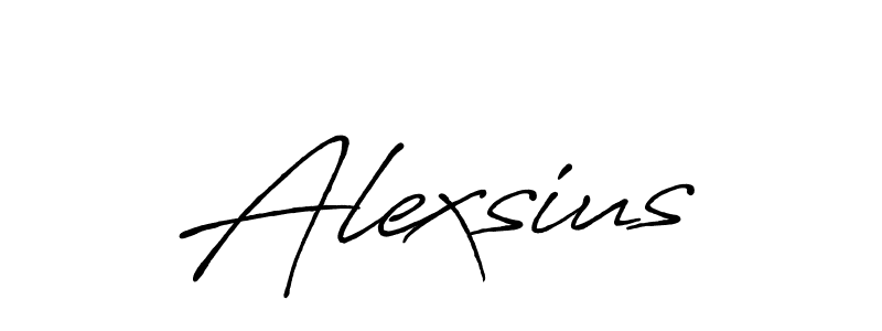 Alexsius stylish signature style. Best Handwritten Sign (Antro_Vectra_Bolder) for my name. Handwritten Signature Collection Ideas for my name Alexsius. Alexsius signature style 7 images and pictures png