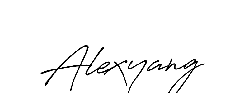 Design your own signature with our free online signature maker. With this signature software, you can create a handwritten (Antro_Vectra_Bolder) signature for name Alexyang. Alexyang signature style 7 images and pictures png