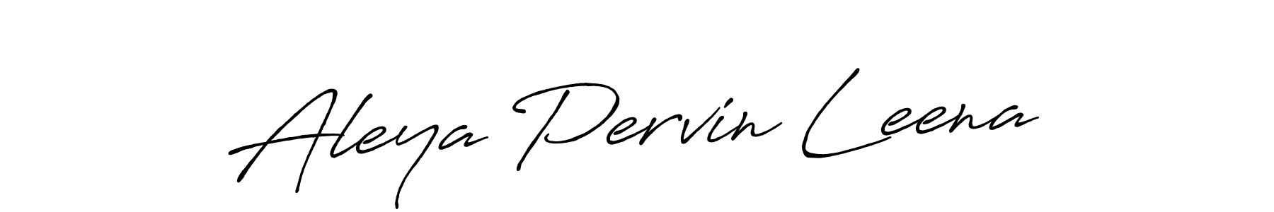 How to make Aleya Pervin Leena signature? Antro_Vectra_Bolder is a professional autograph style. Create handwritten signature for Aleya Pervin Leena name. Aleya Pervin Leena signature style 7 images and pictures png