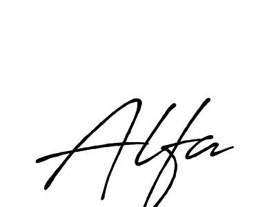 if you are searching for the best signature style for your name Alfa. so please give up your signature search. here we have designed multiple signature styles  using Antro_Vectra_Bolder. Alfa signature style 7 images and pictures png