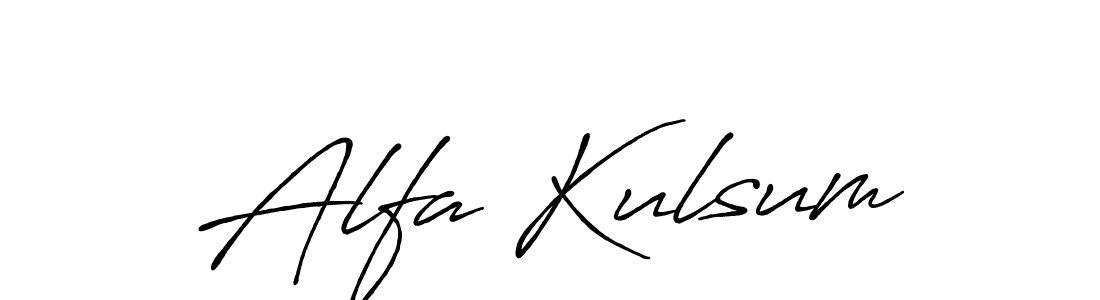 How to make Alfa Kulsum signature? Antro_Vectra_Bolder is a professional autograph style. Create handwritten signature for Alfa Kulsum name. Alfa Kulsum signature style 7 images and pictures png
