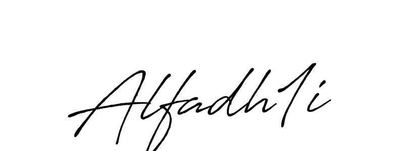 Use a signature maker to create a handwritten signature online. With this signature software, you can design (Antro_Vectra_Bolder) your own signature for name Alfadh1i. Alfadh1i signature style 7 images and pictures png