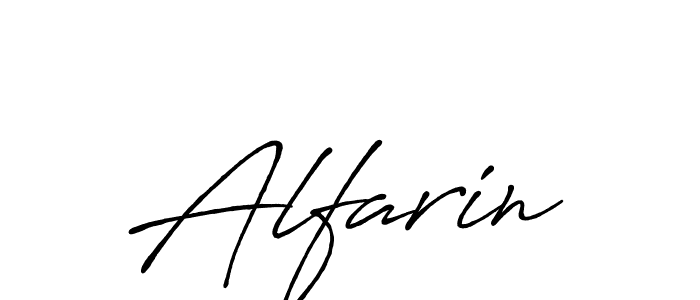 Create a beautiful signature design for name Alfarin. With this signature (Antro_Vectra_Bolder) fonts, you can make a handwritten signature for free. Alfarin signature style 7 images and pictures png