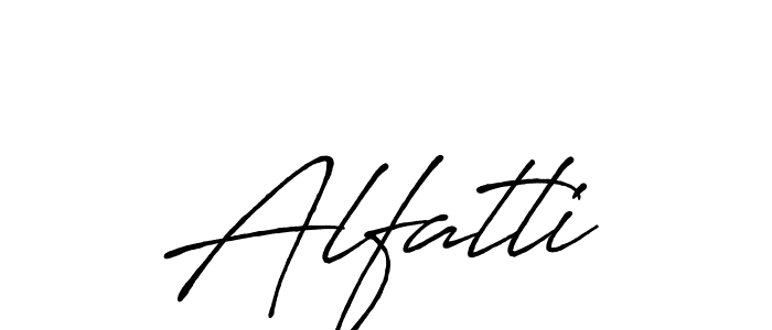 Make a beautiful signature design for name Alfatli. With this signature (Antro_Vectra_Bolder) style, you can create a handwritten signature for free. Alfatli signature style 7 images and pictures png