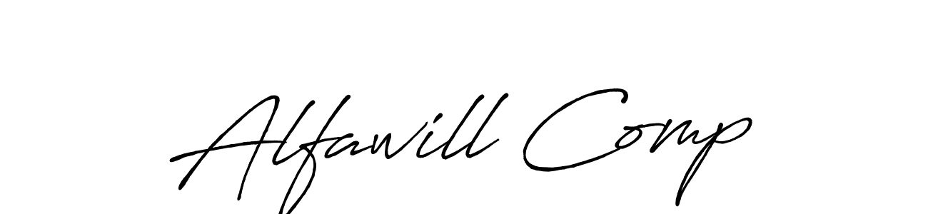 It looks lik you need a new signature style for name Alfawill Comp. Design unique handwritten (Antro_Vectra_Bolder) signature with our free signature maker in just a few clicks. Alfawill Comp signature style 7 images and pictures png