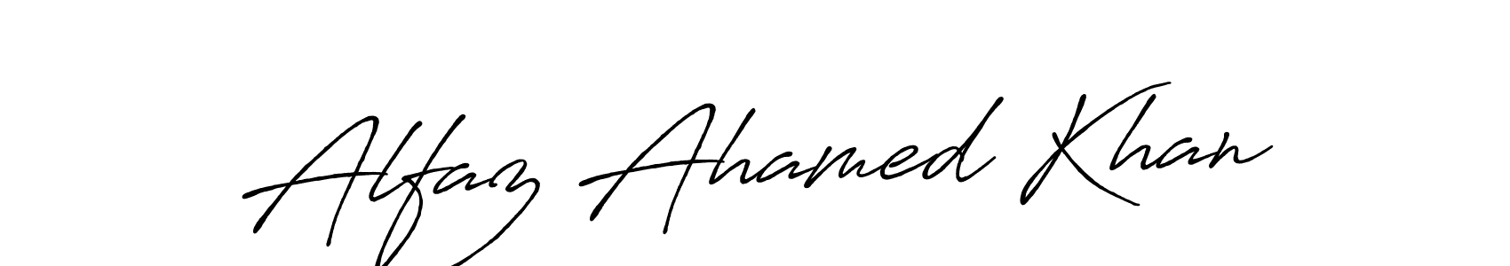 The best way (Antro_Vectra_Bolder) to make a short signature is to pick only two or three words in your name. The name Alfaz Ahamed Khan include a total of six letters. For converting this name. Alfaz Ahamed Khan signature style 7 images and pictures png