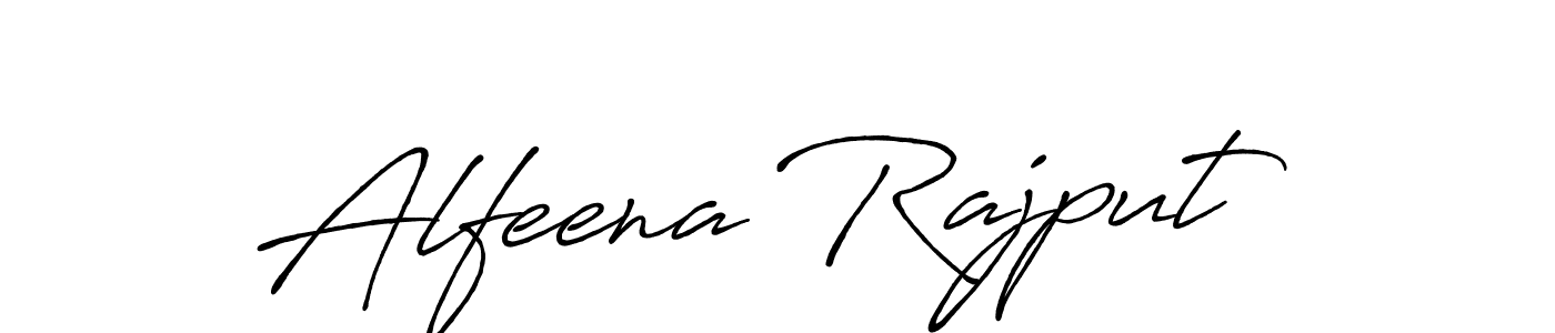 How to make Alfeena Rajput name signature. Use Antro_Vectra_Bolder style for creating short signs online. This is the latest handwritten sign. Alfeena Rajput signature style 7 images and pictures png