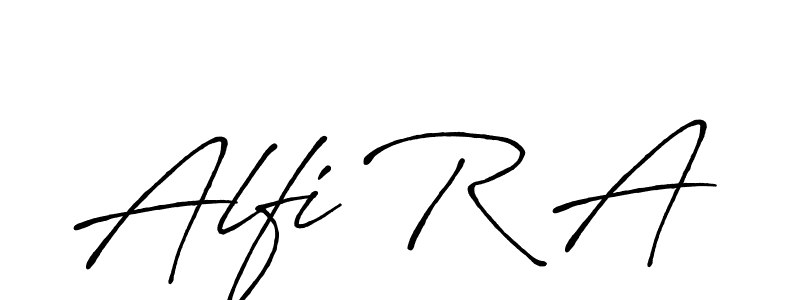 Also You can easily find your signature by using the search form. We will create Alfi R A name handwritten signature images for you free of cost using Antro_Vectra_Bolder sign style. Alfi R A signature style 7 images and pictures png