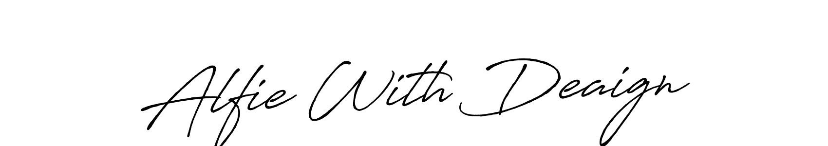 How to make Alfie With Deaign signature? Antro_Vectra_Bolder is a professional autograph style. Create handwritten signature for Alfie With Deaign name. Alfie With Deaign signature style 7 images and pictures png