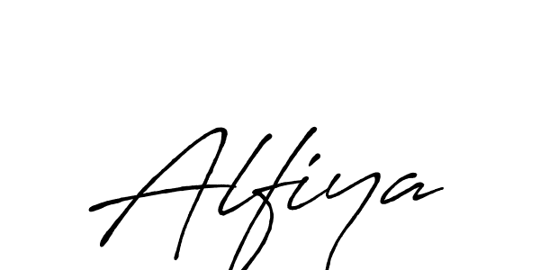 How to make Alfiya name signature. Use Antro_Vectra_Bolder style for creating short signs online. This is the latest handwritten sign. Alfiya signature style 7 images and pictures png