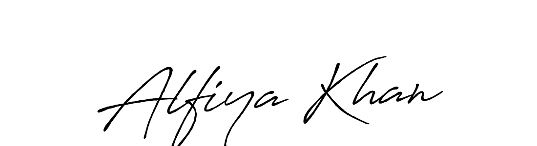 Also we have Alfiya Khan name is the best signature style. Create professional handwritten signature collection using Antro_Vectra_Bolder autograph style. Alfiya Khan signature style 7 images and pictures png