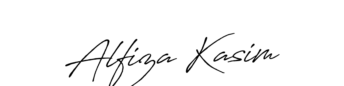How to make Alfiza Kasim signature? Antro_Vectra_Bolder is a professional autograph style. Create handwritten signature for Alfiza Kasim name. Alfiza Kasim signature style 7 images and pictures png