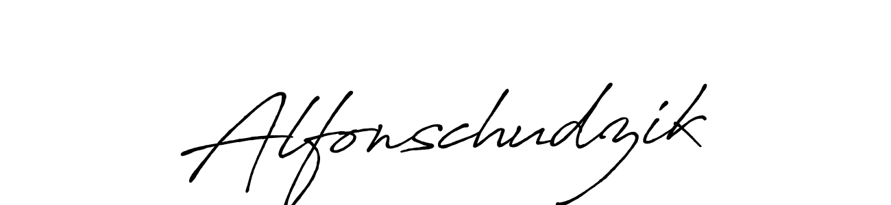 if you are searching for the best signature style for your name Alfonschudzik. so please give up your signature search. here we have designed multiple signature styles  using Antro_Vectra_Bolder. Alfonschudzik signature style 7 images and pictures png